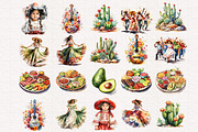 Cinco de Mayo Clipart, a Seasonal Illustration by PaintPixelCo (Thumbnail 11 of 12)