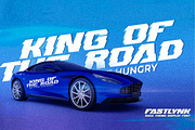 FASTLYNK - Race Theme Display Font, a Font by Gassstype (Thumbnail 5 of 9)