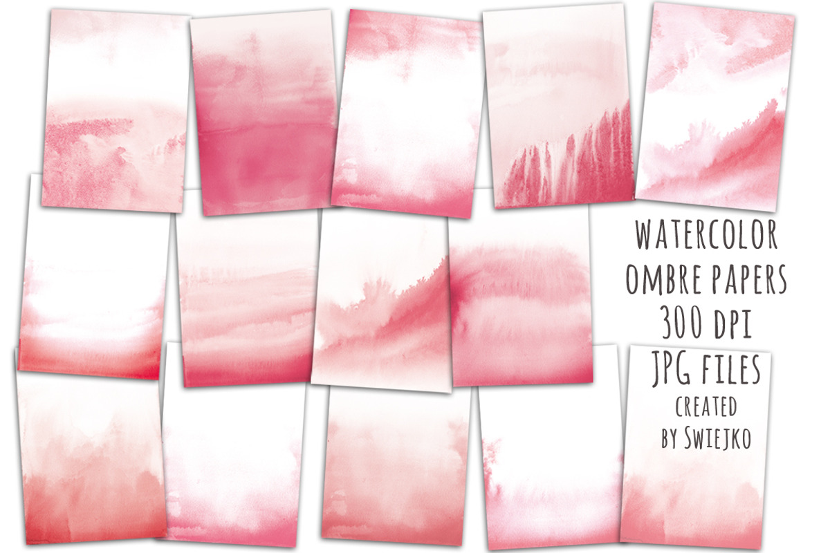 Watercolor ombre background, a Texture Graphic by swiejko (Photo 2 of 2)