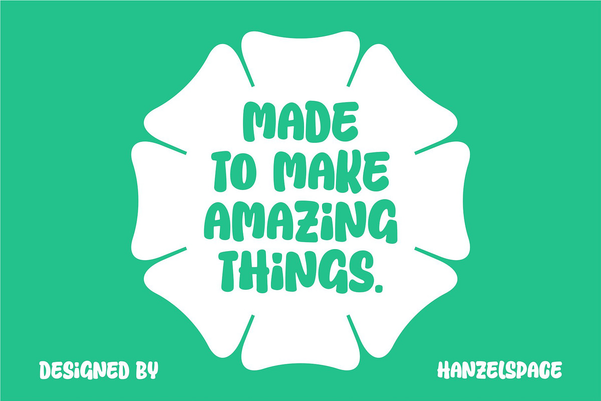 Boiled Shrimp - Bold Rounded font, a Handwritten Font by HanzelSpace Studio (Photo 5 of 8)