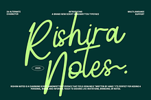 Rishira Notes - Handwritten Script