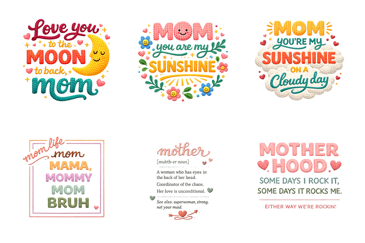 Mother's Day PNG, She is Mom PNG, an Illustration by SinaCreation (Photo 4 of 11)