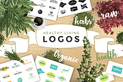 Healthy Living Logo Pack VOL1., a Branding & Logo Template by Nordic.Arg (Thumbnail 1 of 7)