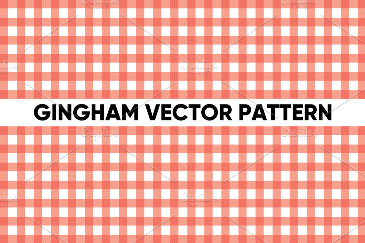 GINGHAM vector pattern, a Pattern Graphic by beguima (Photo 1 of 3)