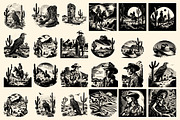 120 Western illustrations, an Illustration by Nocturnal Wolf (Thumbnail 8 of 13)