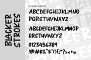 Blacker Strokes, a Handwritten Font by Letterara (Thumbnail 9 of 12)