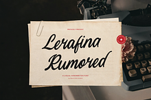 Lerafina Rumored Casual Handwritten