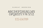 Sunday morning serif typeface, a Font by Designstudio Friday (Thumbnail 2 of 2)