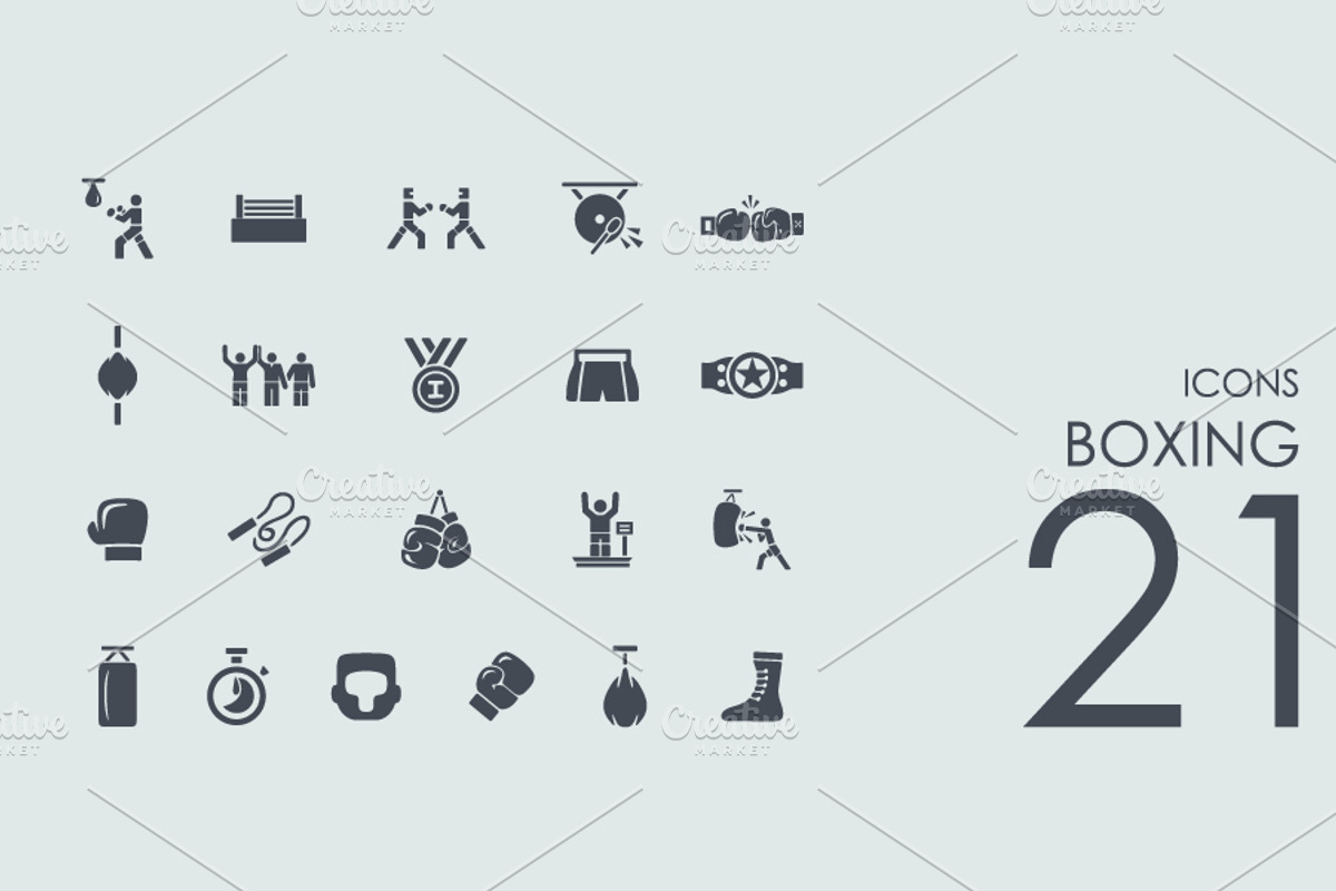 21 Boxing icons, an Icon by Palau