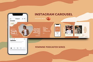 Feminine Podcaster Insta Carousel