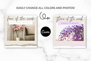 Instagram Posts Canva Torn Paper