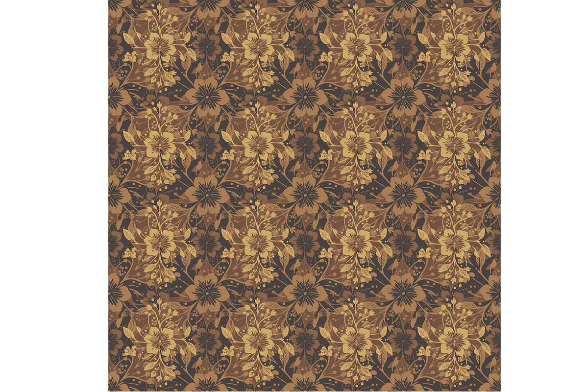 Golden Flowers Seamless Pattern, a Pattern Graphic by Sharon Schwalbe (Photo 6 of 6)