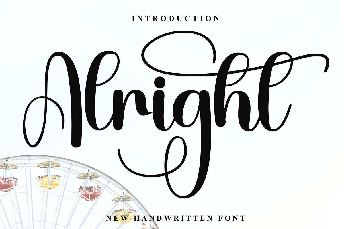 Alright, a Handwritten Font by FreshTypeINK (Photo 1 of 8)