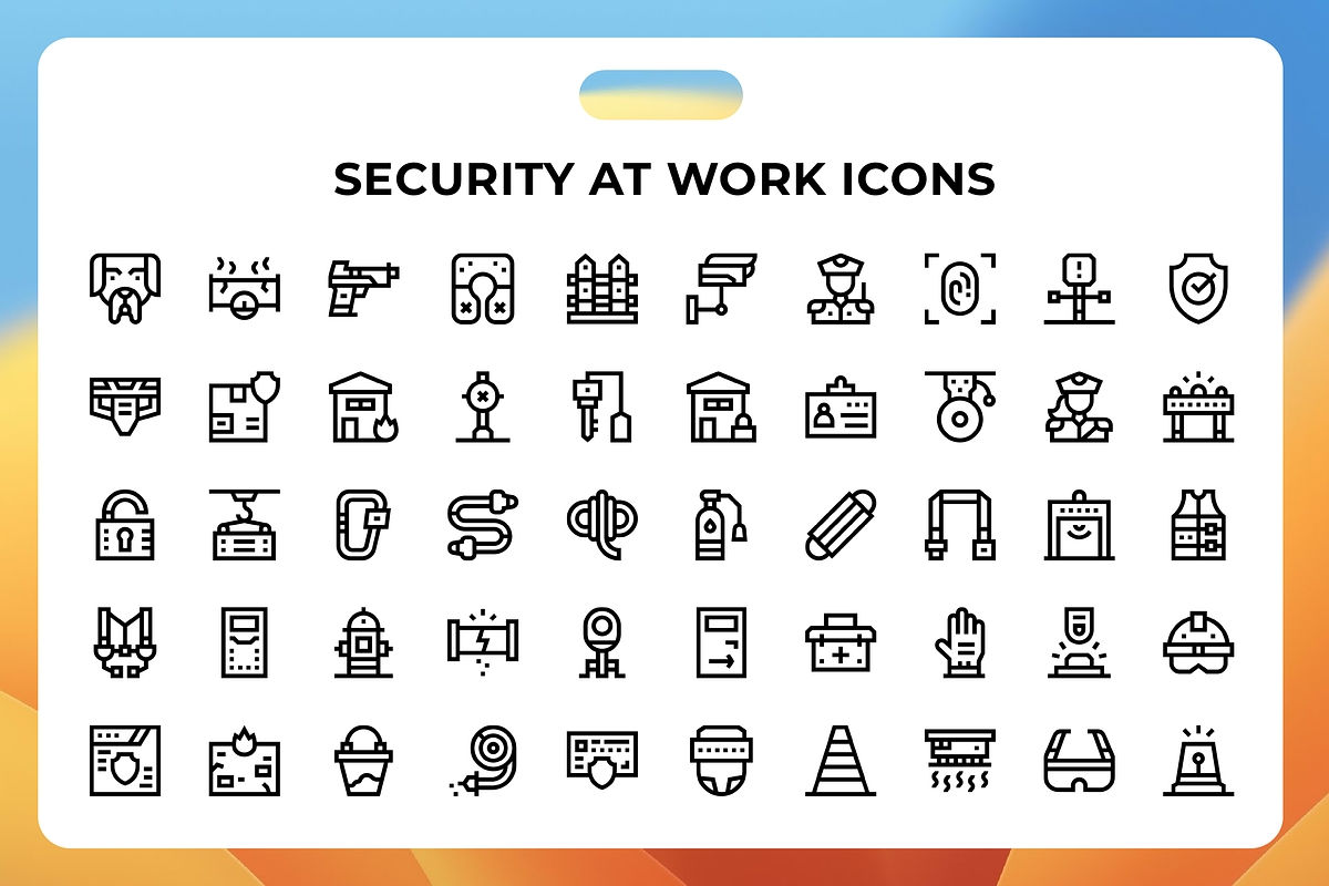 Security At Work Icons, an Icon by Wencory