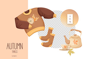 Vector Autumn Things Collection