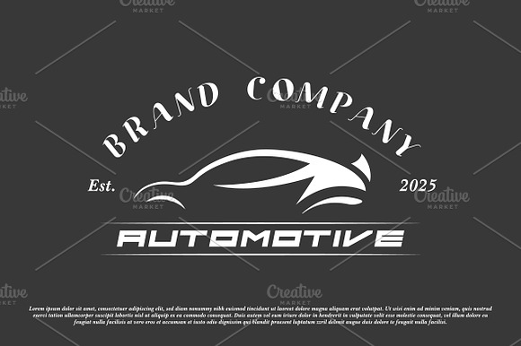 Car automotive logo design template preview 2