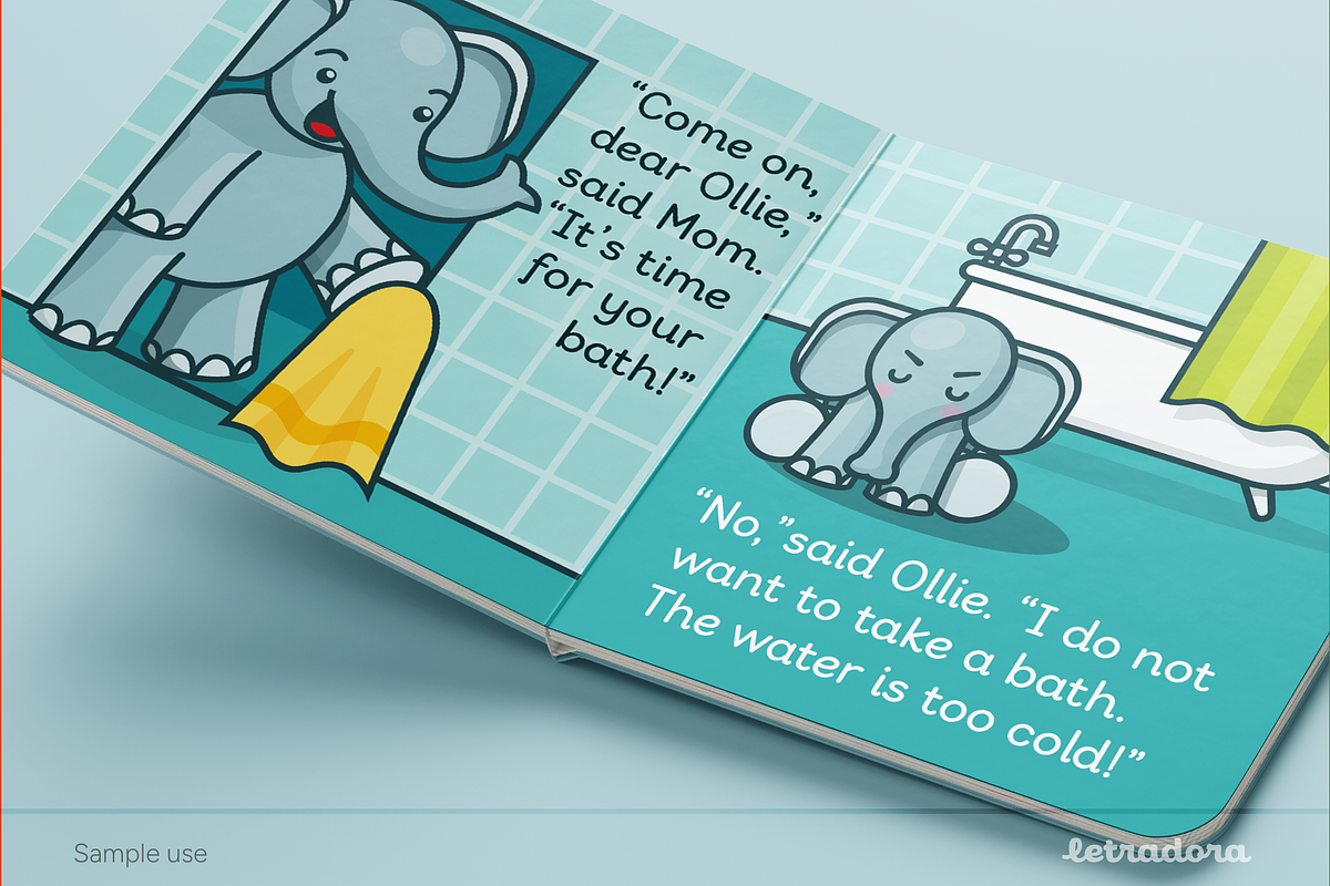 Bookbag School Font, a Sans Serif Font by Letradora (Photo 4 of 9)
