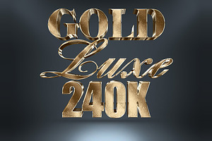 3D Gold Text Effects Vol.1