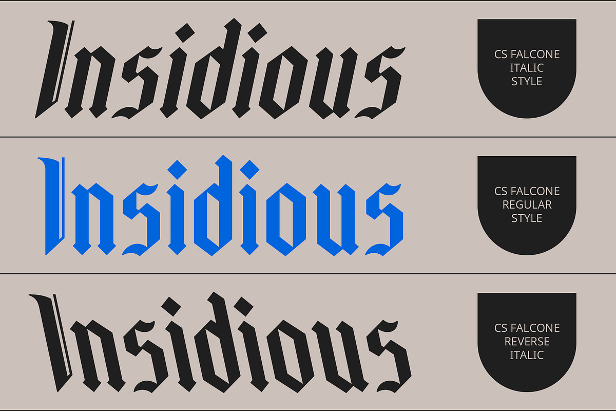 CS Falcone – Gothic Font, a Blackletter Font by Craft Supply Co. (Photo 4 of 8)