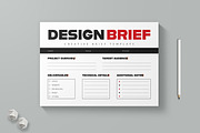 Minimalist Design Brief Template, a Stationery Template by MightyDesign (Thumbnail 1 of 6)
