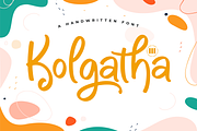 Kolgatha | A Handwritten Font, a Script Font by Colllab Studio (Thumbnail 1 of 18)
