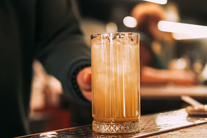 Prepared beverage bartender work cocktail glass, a Food & Drink Photo by Photo Drive Studio