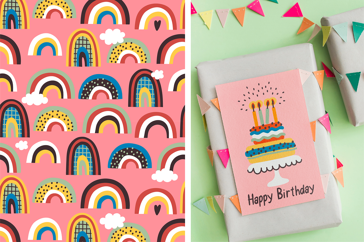 Let's celebrate | patterns & objects, a Pattern Graphic by Nastya Tkachova (Photo 3 of 9)