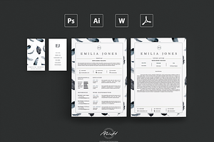 Feather Resume / Card Template
