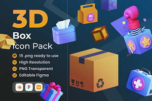 Box 3D Illustration