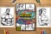 Artbook - Sports men & women, a Wallpaper Graphic by Cruiz Studio (Thumbnail 1 of 2)