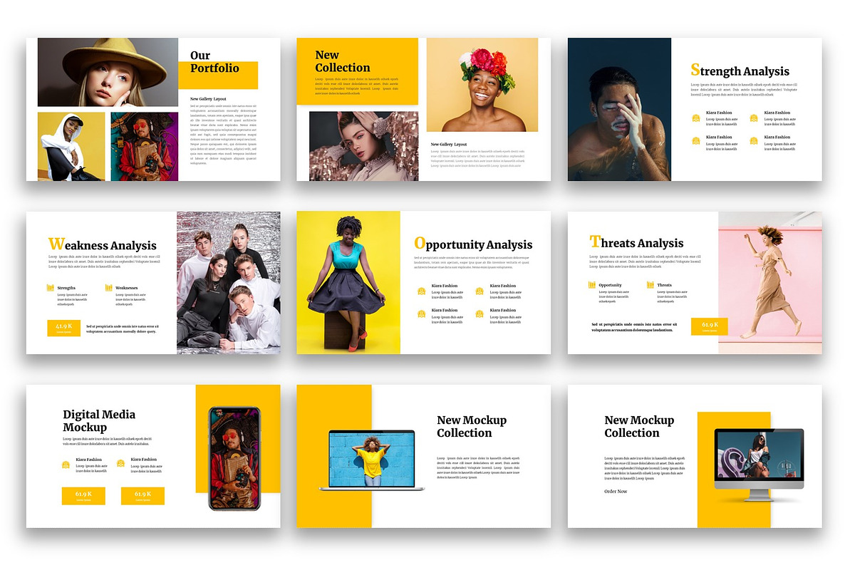 Kiara – Fashion PowerPoint Template, a Presentation Template by kreatifreya (Photo 4 of 6)