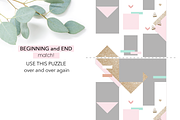 La Vie En Rose Instagram Puzzle feed, a Social Media Template by Instagram templates E.B. (Thumbnail 3 of 4)