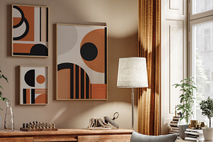 Modern Abstract Geometric Art Painti