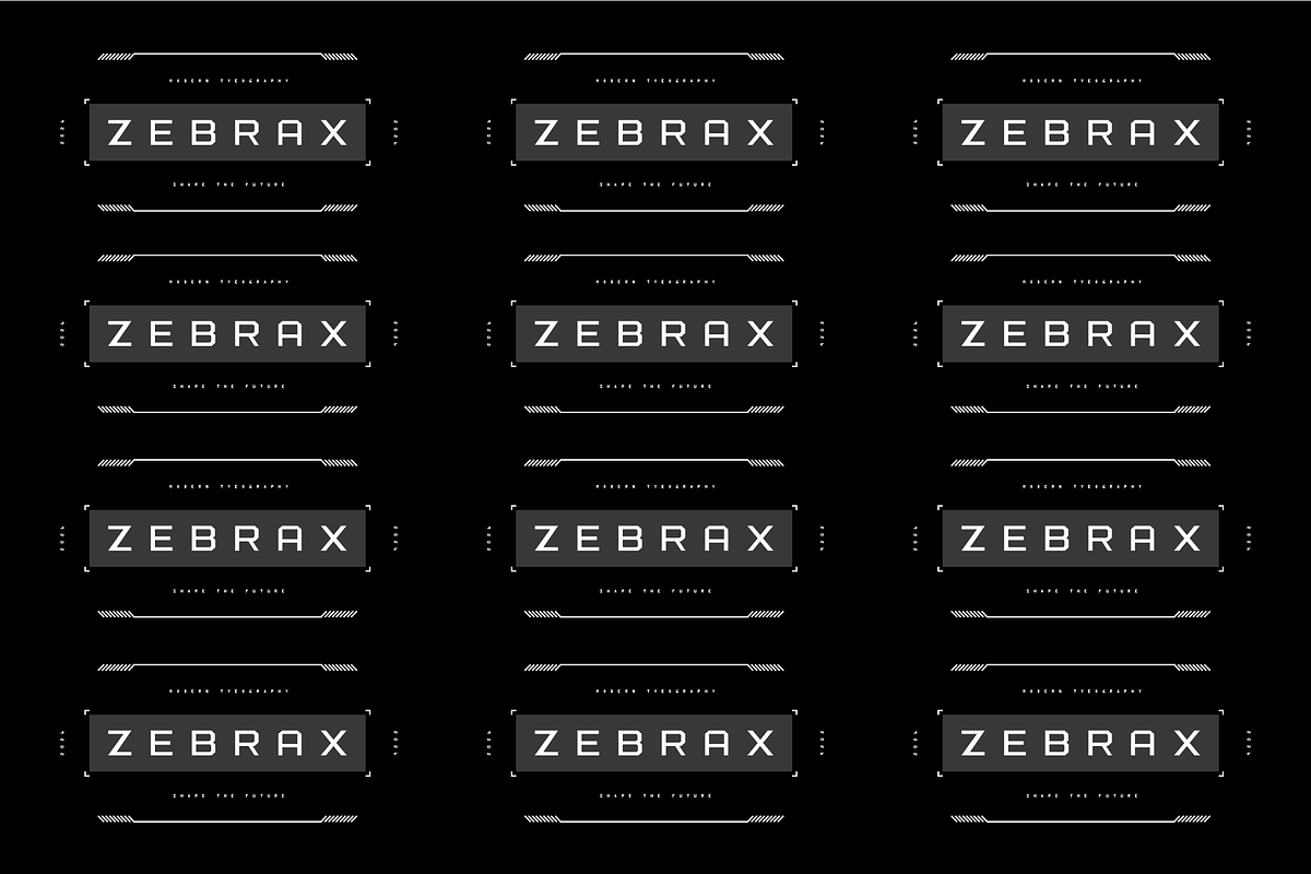 Zebrax - Futuristic Display Font, a Sans Serif Font by Typeagle (Photo 4 of 10)