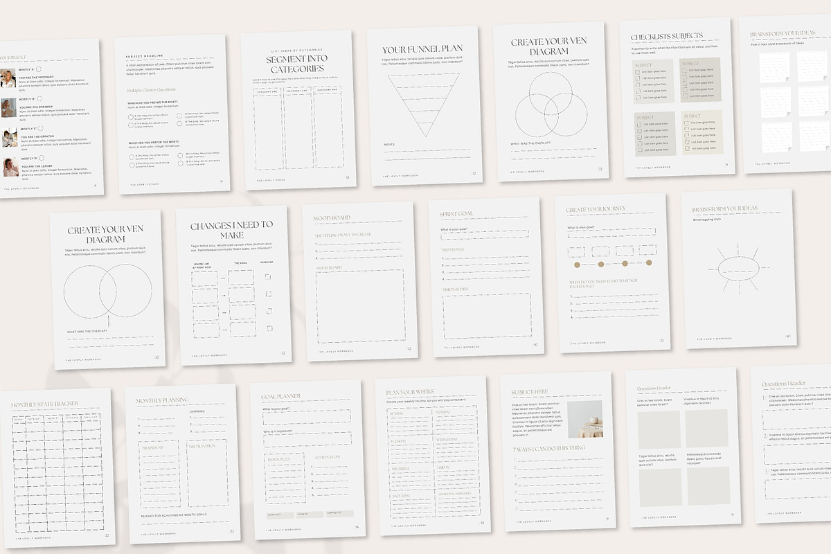 Editable Workbook Template for Canva, a Magazine Template by Tabitha Emma (Photo 3 of 10)