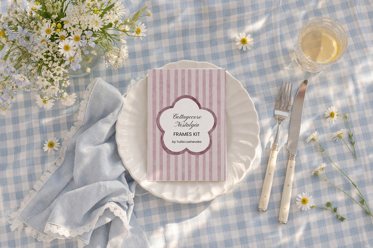 Cottagecore Nostalgia Frames Kit, a Background Graphic by Yuliia Lashevska (Photo 11 of 11)