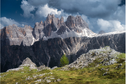 Beautiful alpine mountains in summer, a Nature Photo by den-belitsky