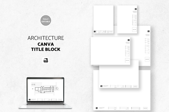 Minimalist Architect Title Block preview 7