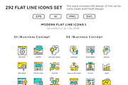 292 Flat Line Icons Pack, an Icon by Illustrato (Thumbnail 2 of 6)