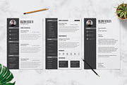 Clean Resume Design Template, a Resume Template by Graphic Template (Thumbnail 1 of 3)
