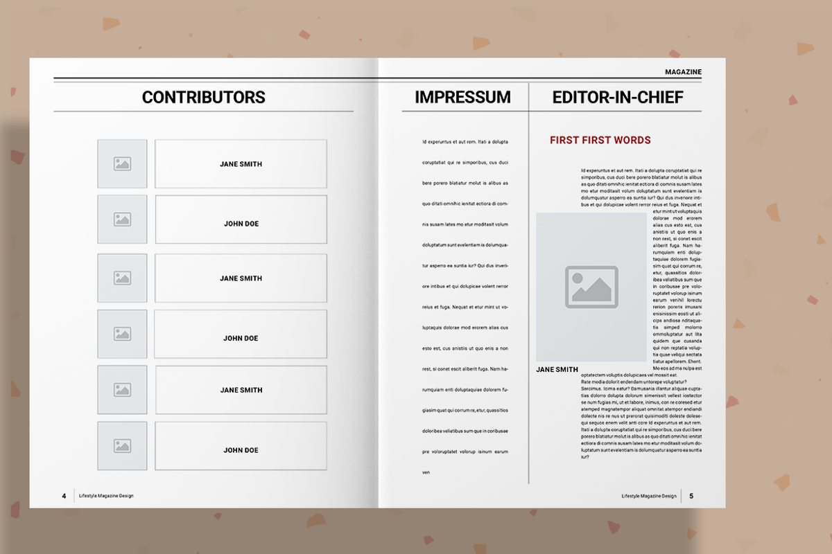 Red Magazine, a Magazine Template by Boris Cupac (Photo 4 of 13)