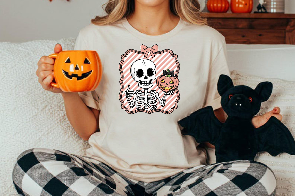 Halloween Skull Heart Hand-Drawn Fra, an Illustration by Libby Wishes (Photo 5 of 6)