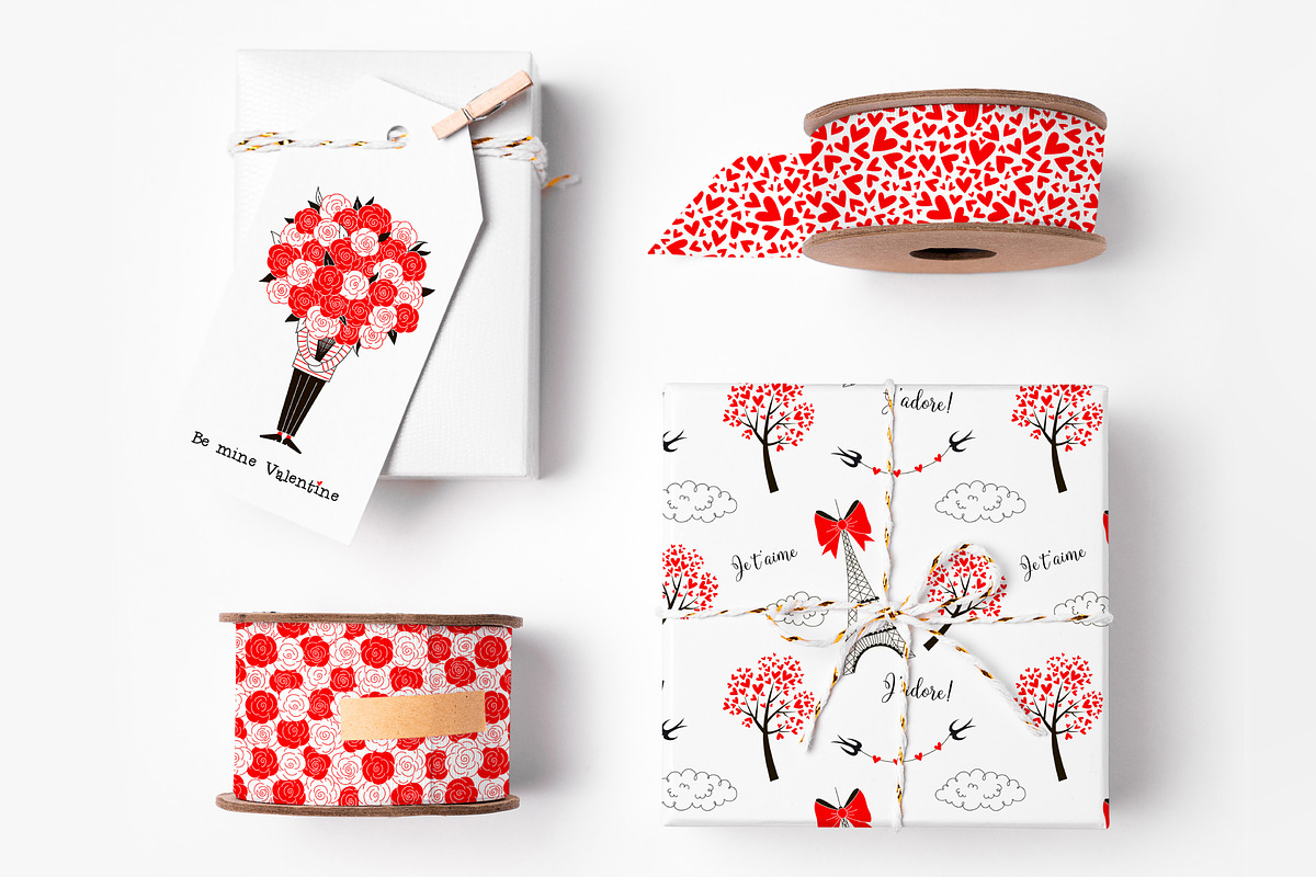 Cute Valentines Day graphic set, a Decorative Illustration by @olga.angelloz (Photo 6 of 10)