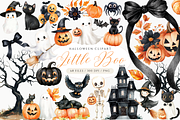 Little Boo Halloween Clipart, a Decorative Illustration by ClipArtCharm (Thumbnail 1 of 6)