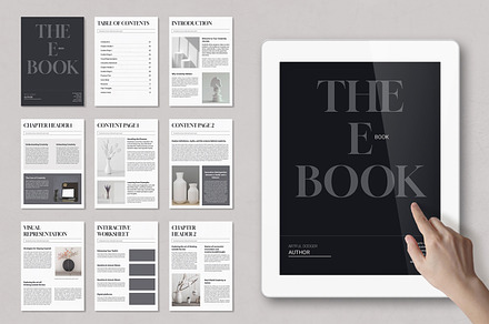 E Book Tempalte Layout, an UI Kit Template by MightyDesign