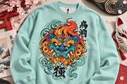 500+ Japanese T-Shirt Designs Bundle, a Decorative Illustration by Selenique Studio (Thumbnail 9 of 16)