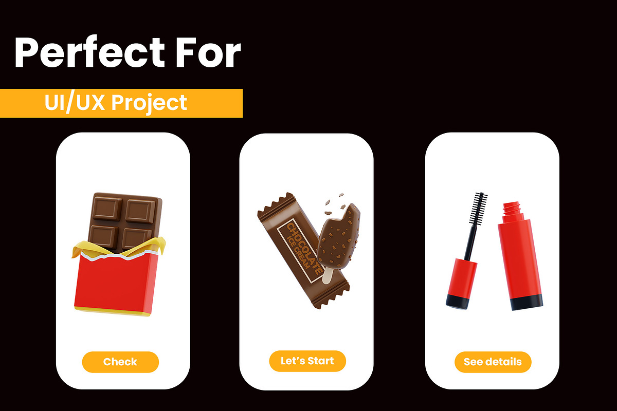 Product Packaging 3D Icon Pack, a Food & Drink 3D Model by novia99design (Photo 3 of 6)