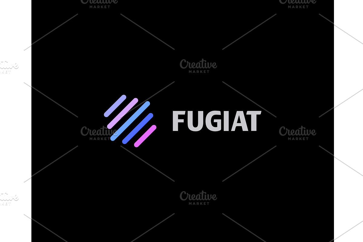 Creative logo from colorful lines, an Illustration by Bureau