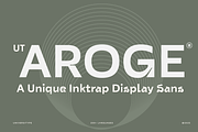 UT Aroge - An Inktrap Display Sans, a Sans Serif Font by Universitype (Thumbnail 1 of 10)