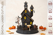 Halloween Haunted House Mansion, an Object Graphic by WoodoraCut (Thumbnail 9 of 9)